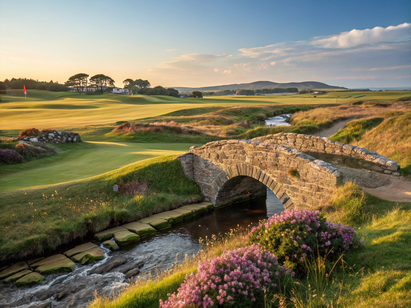 The iconic Swilcan Bridge at St. Andrews