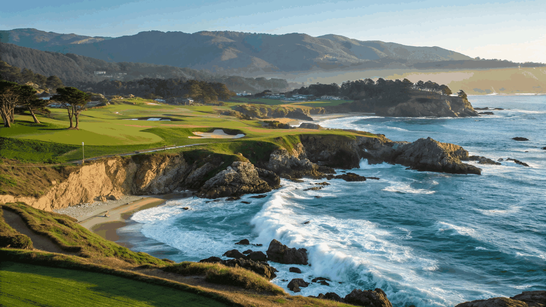 Pebble Beach Golf Links coastline